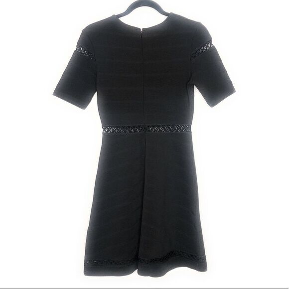 TopShop Black Cut Out A Line Dress - Picture 4 of 13